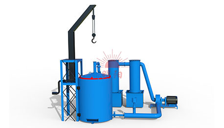 Vertical Hoist Carbonization Furnace