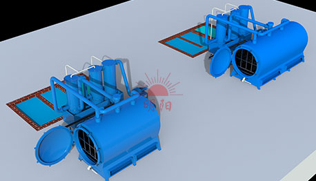 Horizontal Airflow Carbonization Furnace